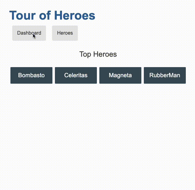 Tour of Heroes in Action