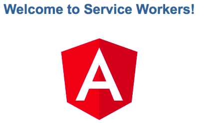 По-прежнему написано Welcome to Service Workers!